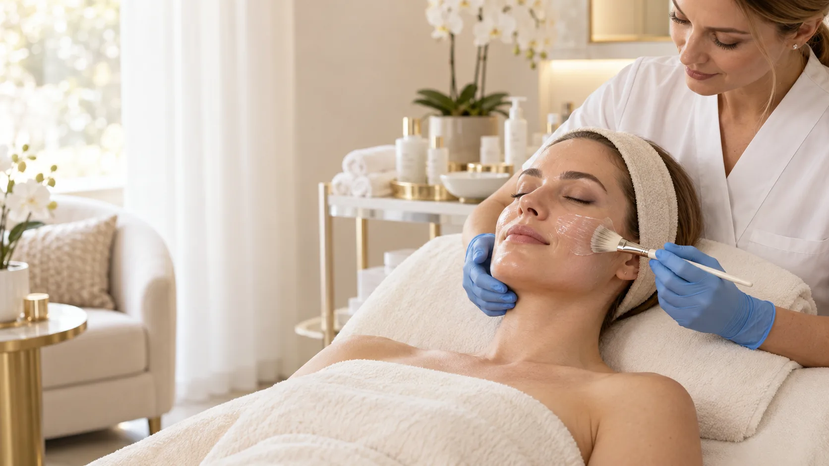 Facial services at GlowSpot Med Spa